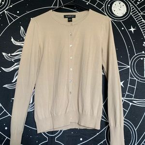 August Silk Cream Cardigan